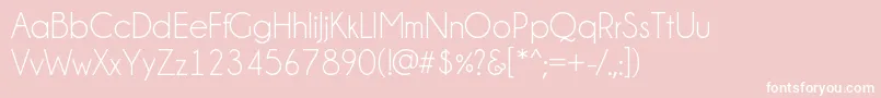 Champagne  Limousines Font – White Fonts on Pink Background
