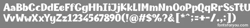 Champigna Black Font – White Fonts on Gray Background