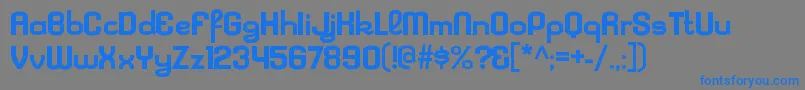 KleptocracyexBold Font – Blue Fonts on Gray Background
