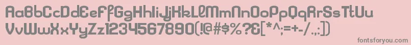 フォントKleptocracyexBold – ピンクの背景に灰色の文字