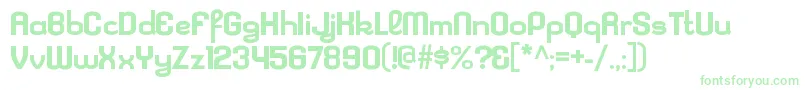 フォントKleptocracyexBold – 白い背景に緑のフォント