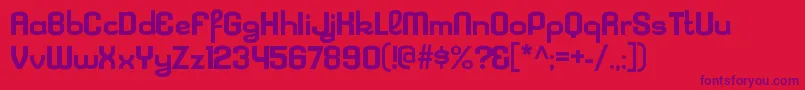 KleptocracyexBold Font – Purple Fonts on Red Background