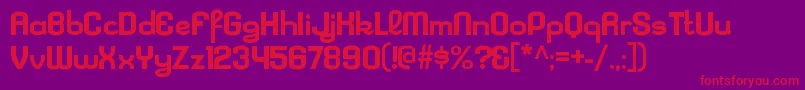 Шрифт KleptocracyexBold – красные шрифты на фиолетовом фоне