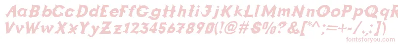 Grappa Font – Pink Fonts on White Background