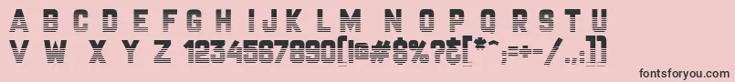 Championship Font – Black Fonts on Pink Background