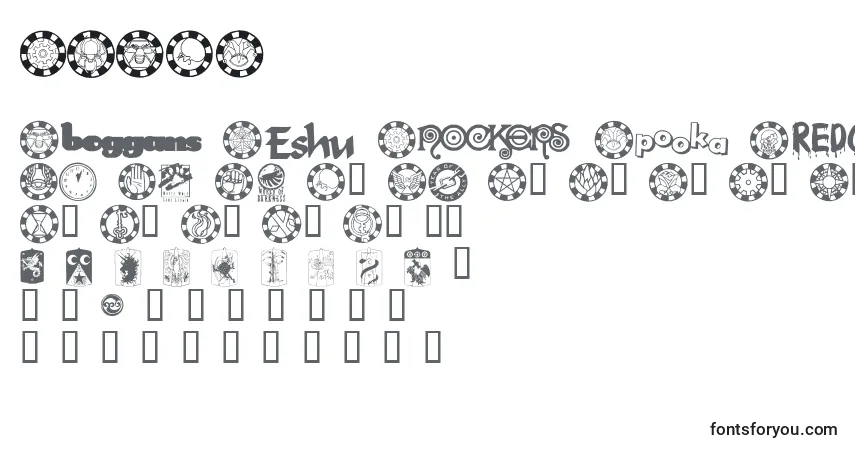 Czcionka CHAND    (123112) – alfabet, cyfry, specjalne znaki
