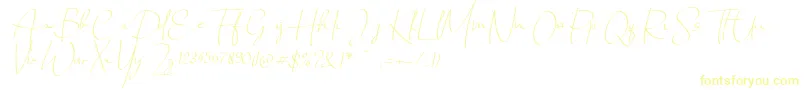 Fonte Chandrawinata italic – fontes amarelas