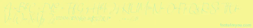 More about Chandrawinata italic Font Chandrawinata italic Font – Green Fonts on Yellow Background
