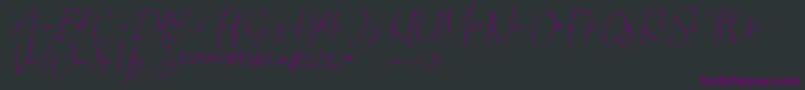 Chandrawinata italic Font – Purple Fonts on Black Background
