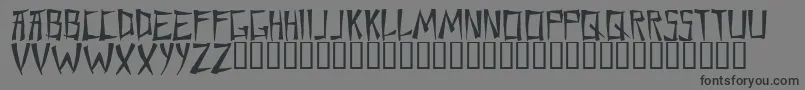 フォントChane    – 黒い文字の灰色の背景
