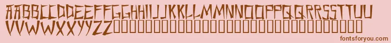 Шрифт Chane    – коричневые шрифты на розовом фоне