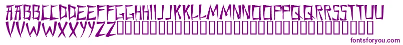 フォントChane    – 白い背景に紫のフォント