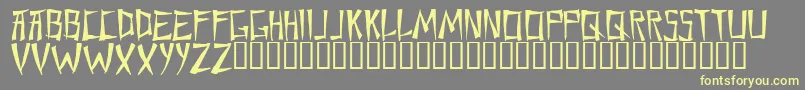 Шрифт Chane    – жёлтые шрифты на сером фоне