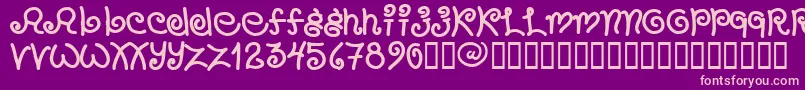 CHANG    Font – Pink Fonts on Purple Background