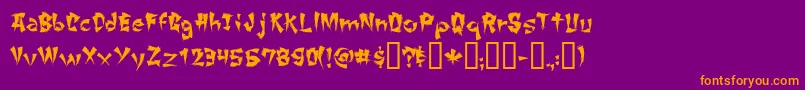 More about ChangChang Font ChangChang Font – Orange Fonts on Purple Background