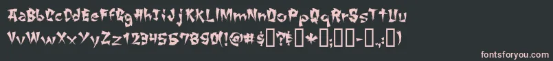 More about ChangChang Font ChangChang Font – Pink Fonts on Black Background