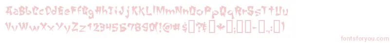 ChangChang Font – Pink Fonts on White Background