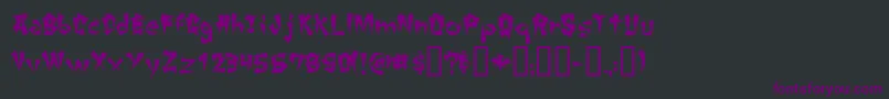ChangChang Font – Purple Fonts on Black Background