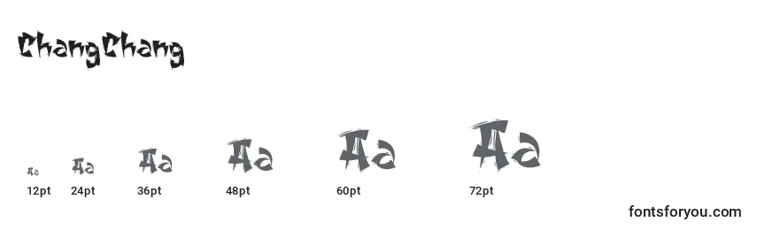 Größen der Schriftart ChangChang (123125)