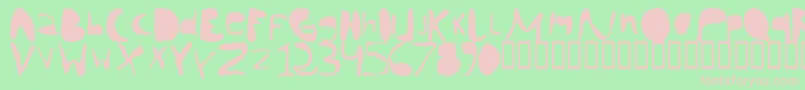 chann    Font – Pink Fonts on Green Background