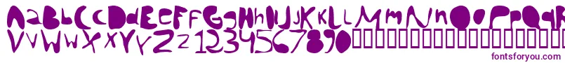 chann    Font – Purple Fonts on White Background