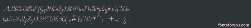 Chanteka Font – Pink Fonts on Black Background