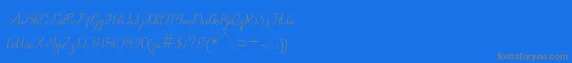 Weitere Informationen zur Chanteka-Schriftart Chanteka-Schriftart – Graue Schriften auf blauem Hintergrund