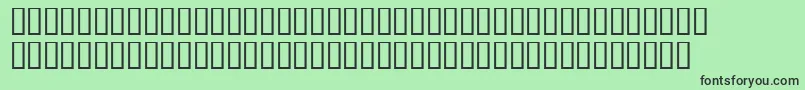 Slimstravinskysh Font – Black Fonts on Green Background