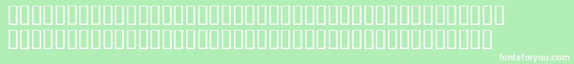 Slimstravinskysh Font – White Fonts on Green Background