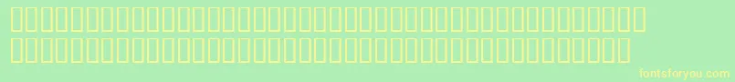 Slimstravinskysh Font – Yellow Fonts on Green Background