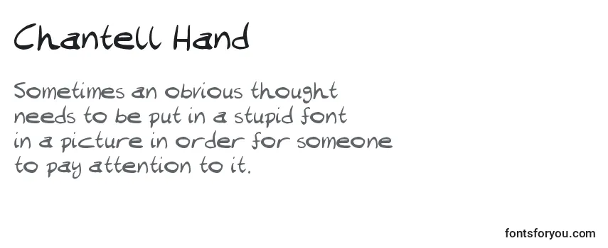 Шрифт Chantell Hand