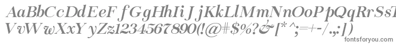 フォントChapaza Italic – 灰色のフォント