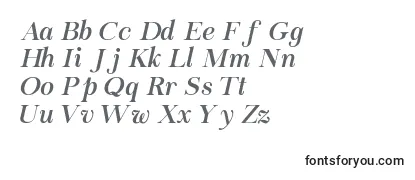 Schriftart Chapaza Italic