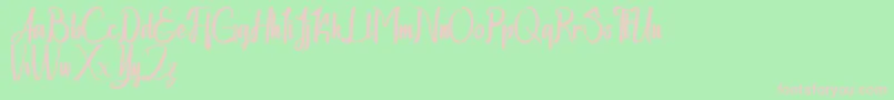 Chapline personal use only Font – Pink Fonts on Green Background