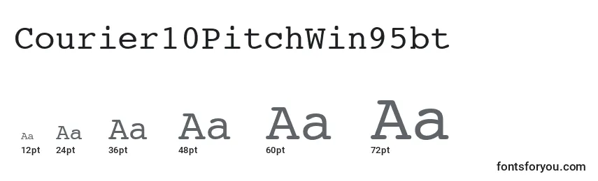 Courier10PitchWin95bt Font Sizes