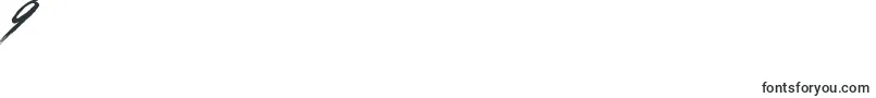 フォントChapters Slant DEMO – フォント数字9