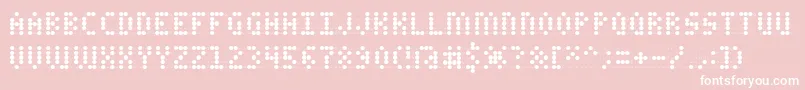 CharaAOE Font – White Fonts on Pink Background