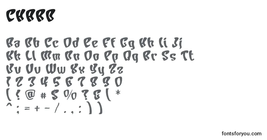 Schriftart CHARB    (123142) – Alphabet, Zahlen, spezielle Symbole