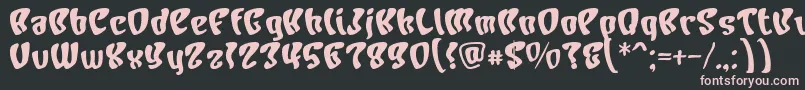 CHARB    Font – Pink Fonts on Black Background