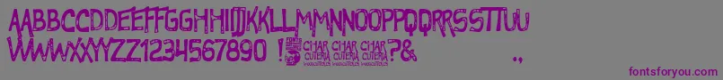En savoir plus sur la police Charcuteria Police Charcuteria – polices violettes sur fond gris