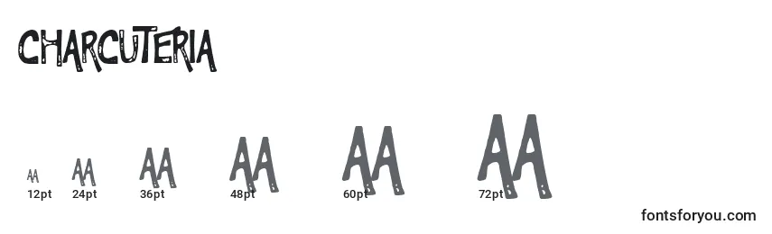 Charcuteria Font Sizes