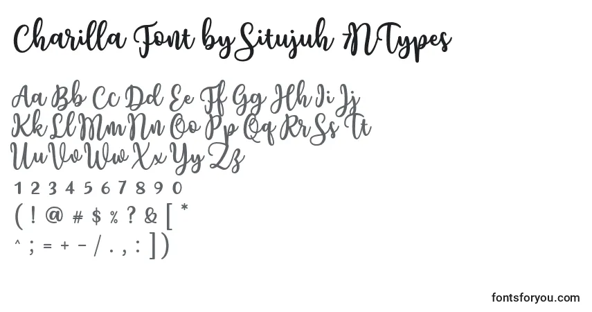 Schriftart Charilla Font by Situjuh 7NTypes – Alphabet, Zahlen, spezielle Symbole