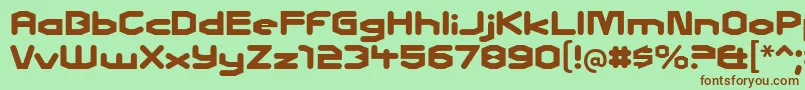 charles in charge Font – Brown Fonts on Green Background
