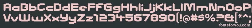 charles in charge Font – Pink Fonts on Black Background