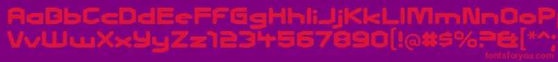 charles in charge Font – Red Fonts on Purple Background