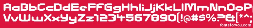 charles in charge Font – White Fonts on Red Background