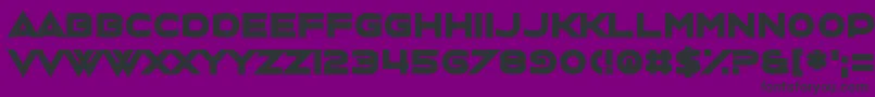 Шрифт Charlestoning – чёрные шрифты на фиолетовом фоне