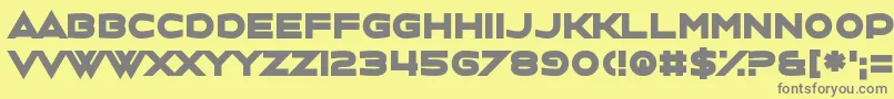 Charlestoning Font – Gray Fonts on Yellow Background