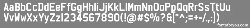CharlesWright Bold Font – White Fonts on Gray Background