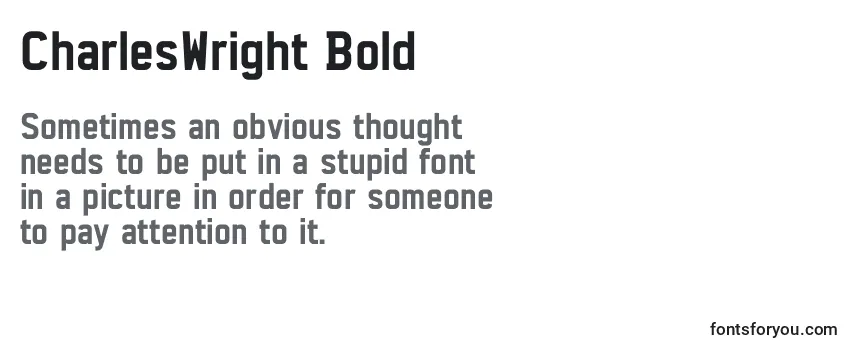 CharlesWright Bold Font